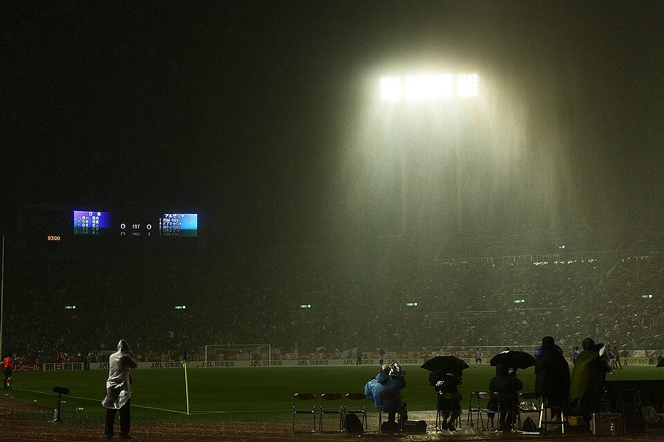 Estadio de Estudiantes de La Plata de noche